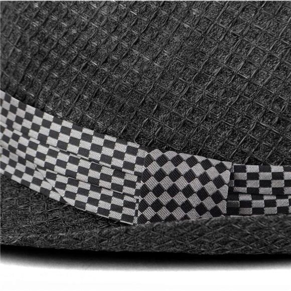 Unisex Short Brim Fedora -Hats for Men & Women + Straw Fedora Hats, Mesh Hats - Picture 6 of 8